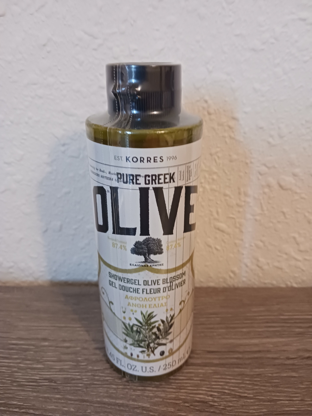 Korres Olive Blossom Body Wash in Green Pure Greek - Sealed Bottle 8.45 Oz